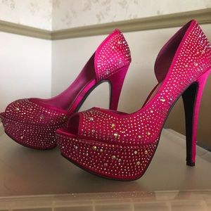 Bakers Hot Pink Showstopper Heels